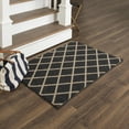 thumbnail image 3 of Mohawk Home Lewis Diamond Near Black/Tan Tufted Polyester Area Rug, 3 of 8