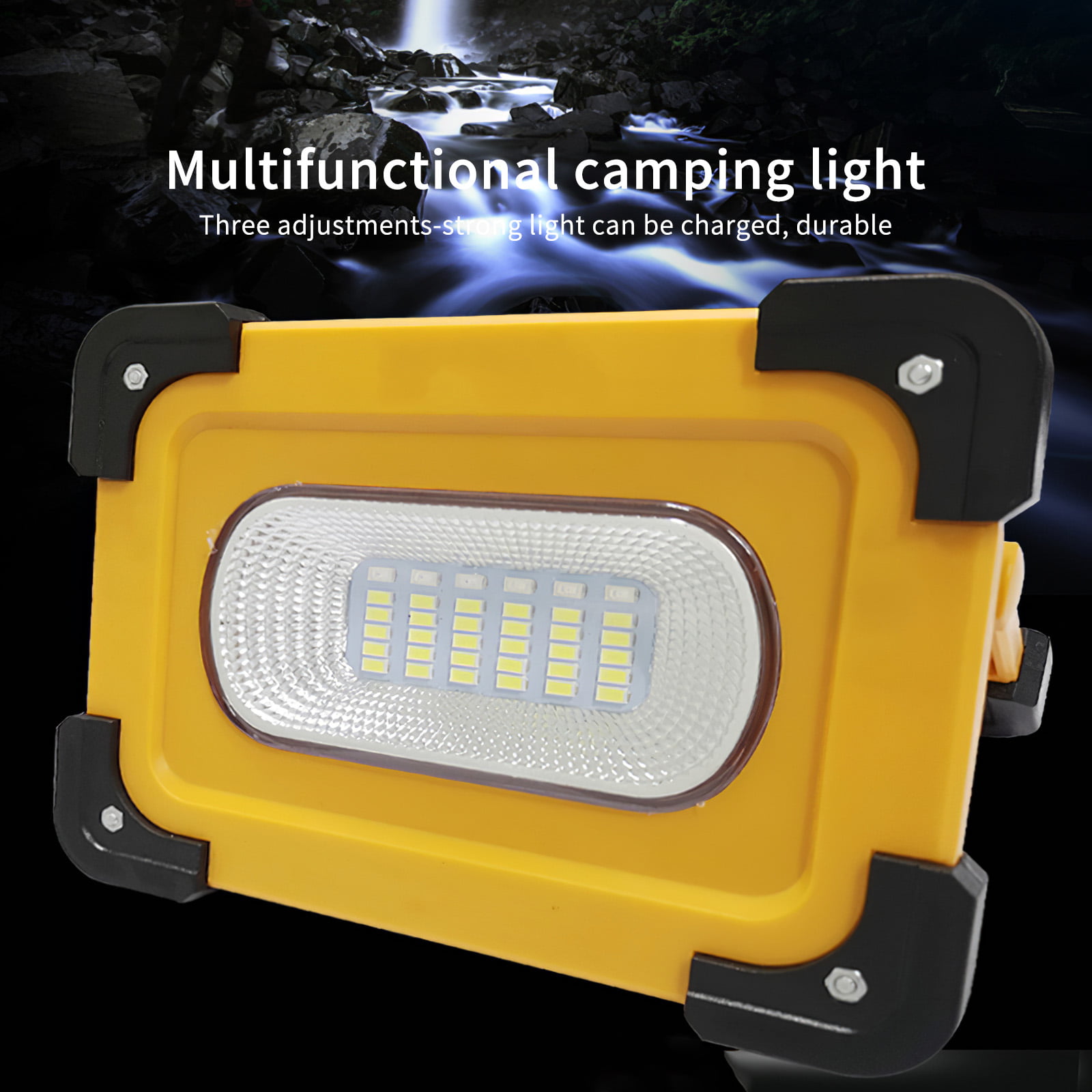 Details about   Emergency searchlight LED work light USB rechargeable outdoor camping light 20W 