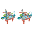 thumbnail image 1 of Juego Pesca Magnético Penguin Race Toys Puzzle Toy Set para Pequeños () Naranja, 1 of 5