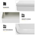 thumbnail image 7 of LOLIPPYY White Biscuit Tin Box with Lid for Storage and Party Favor Small Metal Cookie Container, 7 of 7