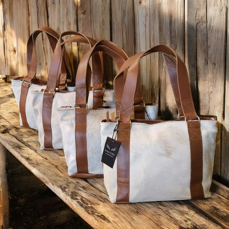 Genuine Cowhide Tote Handbag Highlands Brown Purse Walmart