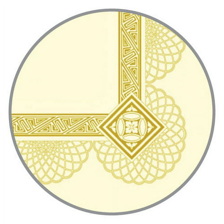 Premium Certificates, 8.5 x 11, Ivory/Gold with Spiro Gold Foil Border,15/Pack Premium Certificates, 8.5 x 11, Ivory/Gold with Spiro Gold Foil Border,15/Pack