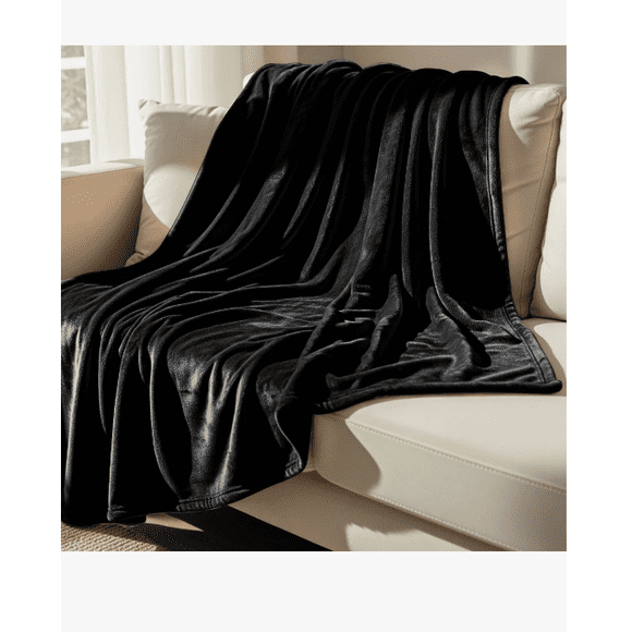 Frazadas King Size Cobertor Cobija Suave Cómoda color negro