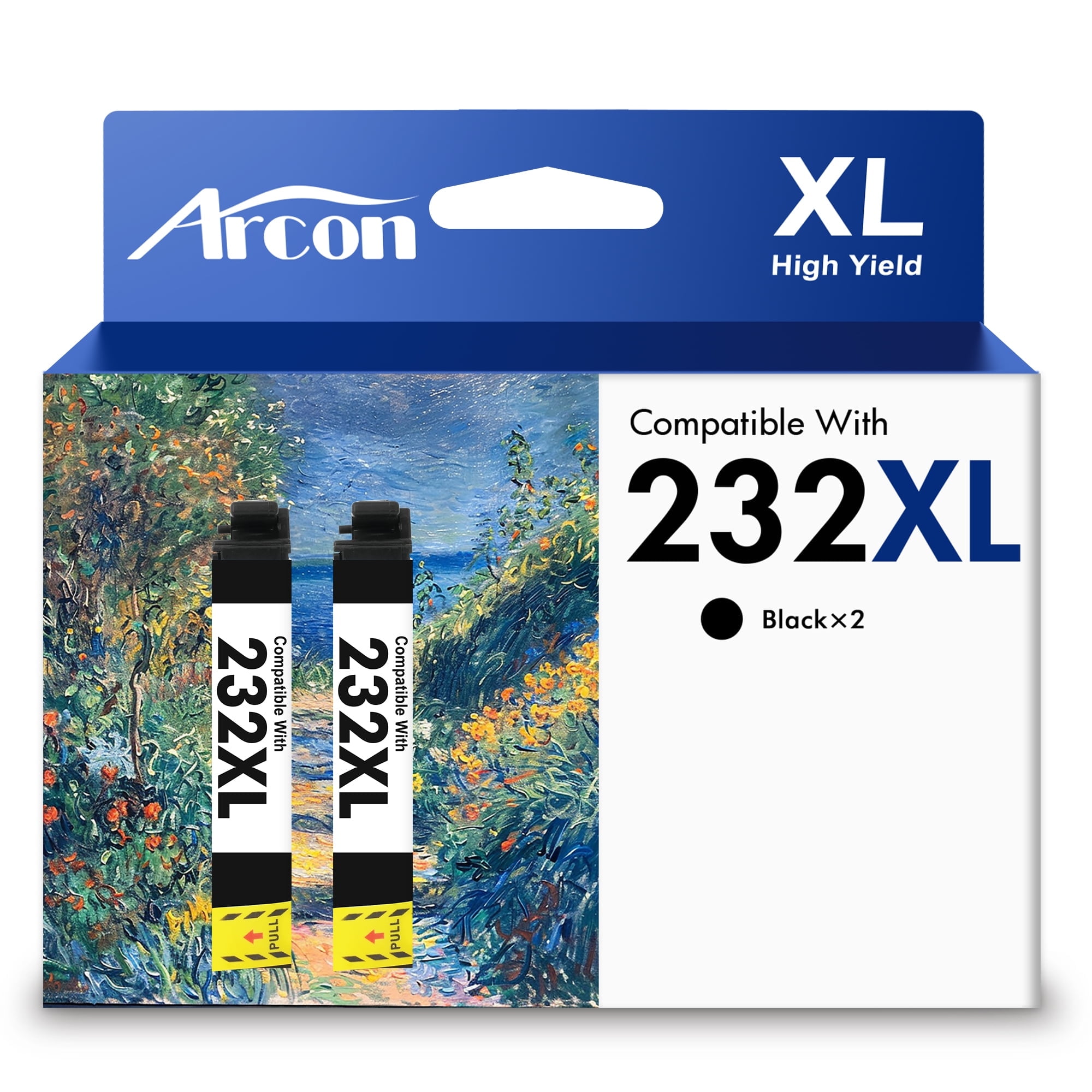 Kingjet 232XL Black Ink Cartridge, 500 Pages Yield, Compatible
