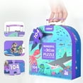 thumbnail image 4 of mideer Jigsaw Puzzle Treasure Gift-Box Box Set 104 Pieces - Wonderful Ocean - STEM Educational Learning Toy, 4 of 9