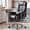 Black, variant on Peispie Big and tall office chair 500lbs, Ergonomic Executive Leather Computer Desk Chair with Footrest, High Back Reclining Home Office Chair, Adjustable Height & 360° Swivel, Beige