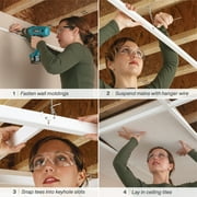 HG-Grid 100 sq. ft. White Suspended Ceiling Kit