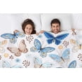 thumbnail image 2 of Yibo Colorful Butterfly Blanket Flannel Soft and Comfortable Anti-static Bed Sofa Blanket, 2 of 7