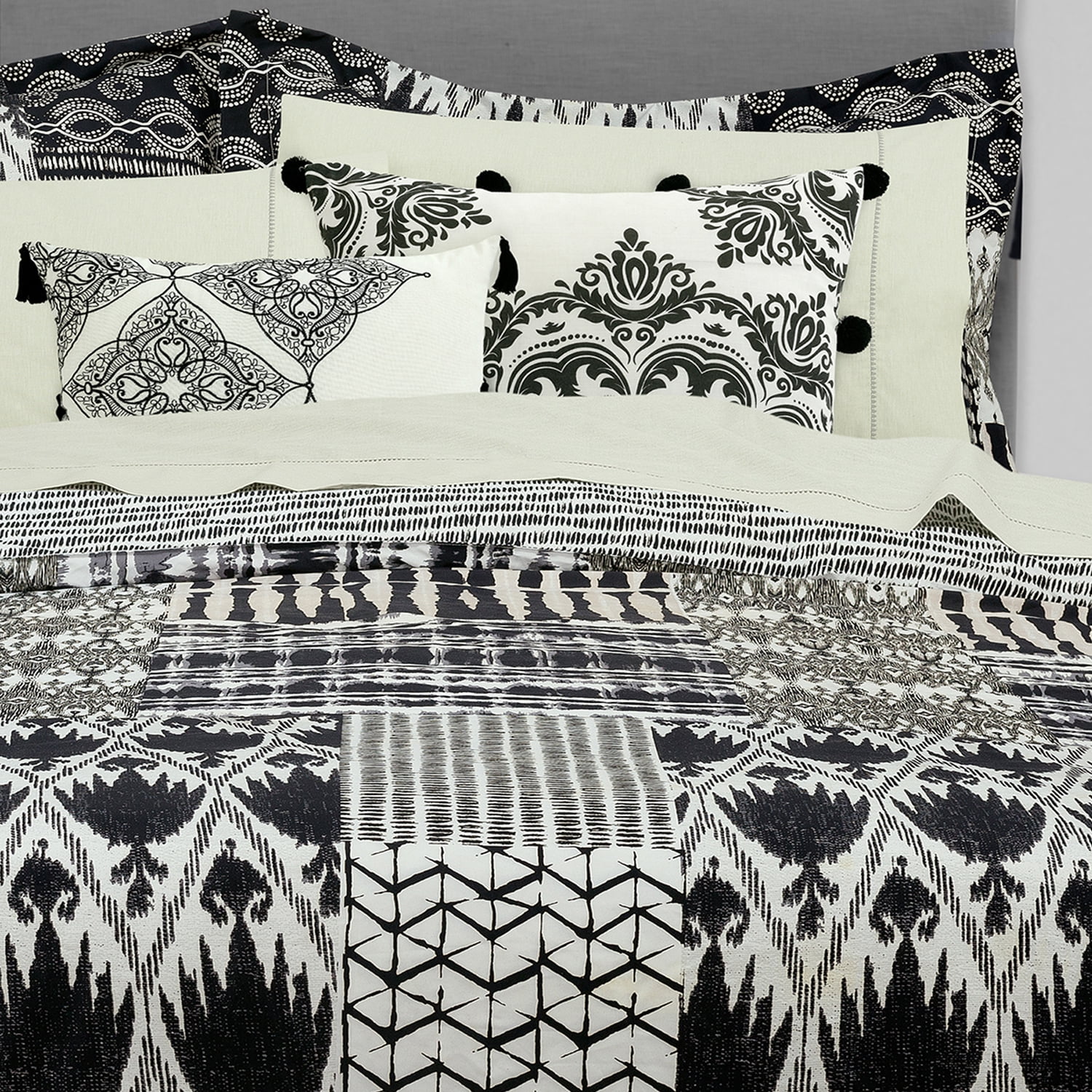 14" x 20" Embroidered Decorative Pillow Nikki Chu Collection