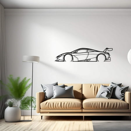 

Mcl GT3 Detailed Car Silhouette Metal Wall Art