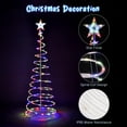thumbnail image 4 of Yescom Twinkle 5Ft Spiral Christmas Tree Light 182 LED 8 Model for Indoor Outdoor Yard Decoration Multi-color 2Packs, 4 of 9