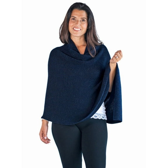 Inca Fashions - Elodie Women’s Alpaca Sweater Poncho – 100% Baby Alpaca Wool | Asymmetrical Triangle Design | Soft, Warm & Lightweight Layer for All Seasons