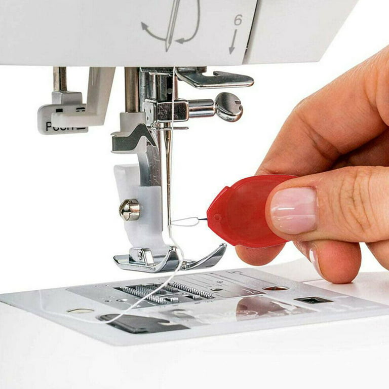 Beginner's How to Use a Needle Threader on a Sewing Machine - MindyMakes
