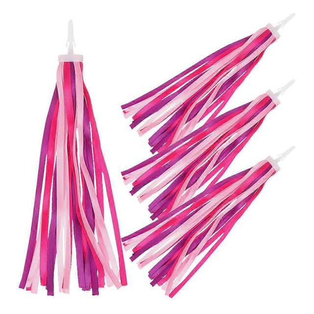 Handlebar Ribbons Tassels 4Pcs for Children Bicycle Streamer Decoration