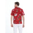 thumbnail image 2 of Hawaii Hangover Men's Hawaiian Shirt Aloha Shirt Christmas Shirt Santa Red, 2 of 3