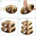 thumbnail image 4 of Alpaca Plastic Discs Jewelry Stand with Iron Pillars - 32cm Height, 21cm/24cm/27cm Plates - Decorative Accessory Holder, 4 of 6