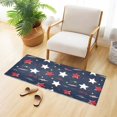 thumbnail image 6 of Haosy Red Yellow Stars Sparks Lightning Bathroom Rugs Non Slip Absorbent Soft Plush Quick Dry Bath Mat, 39"x20", 6 of 8