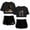 Black, variant on XUANXIAOJIANG Arijit Singh Women's popular pattern casual short sleeved shorts streetwear