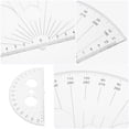 thumbnail image 5 of LEORX Protractor for Math Lesson Transparent for Portable Geometry Tools 1Pcs, 5 of 8