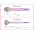 thumbnail image 4 of Tignapoo MAANGE 9-Piece Pink Makeup Brush Set for Eyes & Face, Soft Fiber, Travel-Friendly, Non-Slip Grip, Complete Beauty Kit, 4 of 7