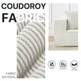 thumbnail image 3 of Aukfa 89" Upholstered Sleeper Sofa Couch, Corduroy Living Room Sofa,5 Pillows, Assemble-Free,White, 3 of 10