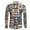 250th USA Plaid, variant on Flame Print Dry-Fit Shirts for Men Long Sleeve Blouse Top Casual Button Down Blouse Shirts Dry-Fit Comfy Shirt with Soft Fabric Mens Athletic Tee Tops