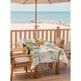 thumbnail image 2 of Outdoor Tablecloth with Umbrella Hole for Patio/Picnic/Party/Camping, Yellow Gnomes Waterproof Table Cloth Rectangle Table Cover Washable, Spring Floral Bees Daisy Branches Watercolor (54"x 80"), 2 of 8