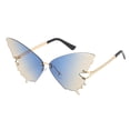 thumbnail image 1 of de ojos de gato para mujer de mariposa vintage tamaño 400 Marrón degradado Zulema  gafas de sol grandes con forma de ojo de gato, 1 of 7
