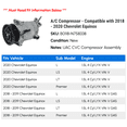 thumbnail image 2 of A/C Compressor - Compatible with 2018 - 2020 Chevy Equinox 2019, 2 of 2