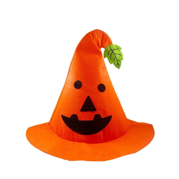 JAJAHO Halloween Pumpkin Hat For Kids Adult Unisex, Trick or Treat, 10.62 Inch Tall