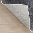 thumbnail image 3 of nuLOOM Argelia Solid Machine Washable Area Rug, 2' 6" x 8', Runner, Argelia Grey, 3 of 10