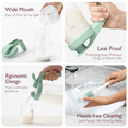 thumbnail image 4 of Momcozy Breast Milk Pitcher, Resistant to Heat and Cold Abrupt Temp Swings, No Leak Glass Breast Milk Fridge Storage Container, Fast Baby Formula Maker Green, 4 of 6