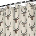 thumbnail image 3 of Beige Antelope Head Pattern Shower Curtain 72"x72" ,Bathroom Decorative Shower Curtains Set with 12 Hooks,Modern Waterproof Washable Shower Curtain, 3 of 6
