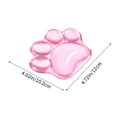 thumbnail image 3 of Cat Claw Mouse Pad Silicone Transparent Wrist Rest 12x10cm Ergonomic Soft Cool Desk Pad Anti Slip Non Deform for Office Gaming Computer Laptop Hand Support Home School, 3 of 5