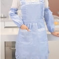 thumbnail image 5 of Women Pockets Waterproof Double Layer Anti-oil Aprons Kitchen Outsides BBQ Cooking Thick Cloth Sleeves, 5 of 7
