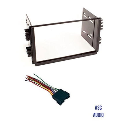 ASC Audio Car Stereo Radio Dash Kit and Wire Harness for installing a Double Din Radio for 2001 - 2004 Kia Optima, 2003 - 2005 Kia Rio, 2003 - 2005 Kia Sedona, 2003 Kia Spectra