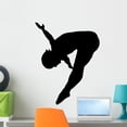 thumbnail image 1 of Gymnastic Silhouette Wall Decal by Wallmonkeys Peel and Stick Graphic (24 in H x 19 in W) WM350700, 1 of 4