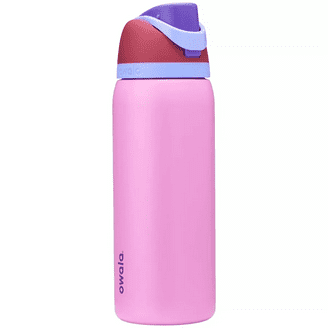 Owala FreeSip Stainless Steel Insulated Bottle, 24oz, Rose Quartz