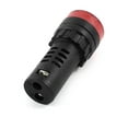 thumbnail image 2 of AC/DC 12V Luz Rojo Flash LED Indicador de Señal Indicación de Alarma de Zumbador AD16-22SM, 2 of 2