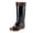 Black, variant on Men’s Waterproof Rubber Rain Boots Steel Shank PVC Work Boots Slip Resistant Fishing Gardening Knee Boots (Black, 6.5)
