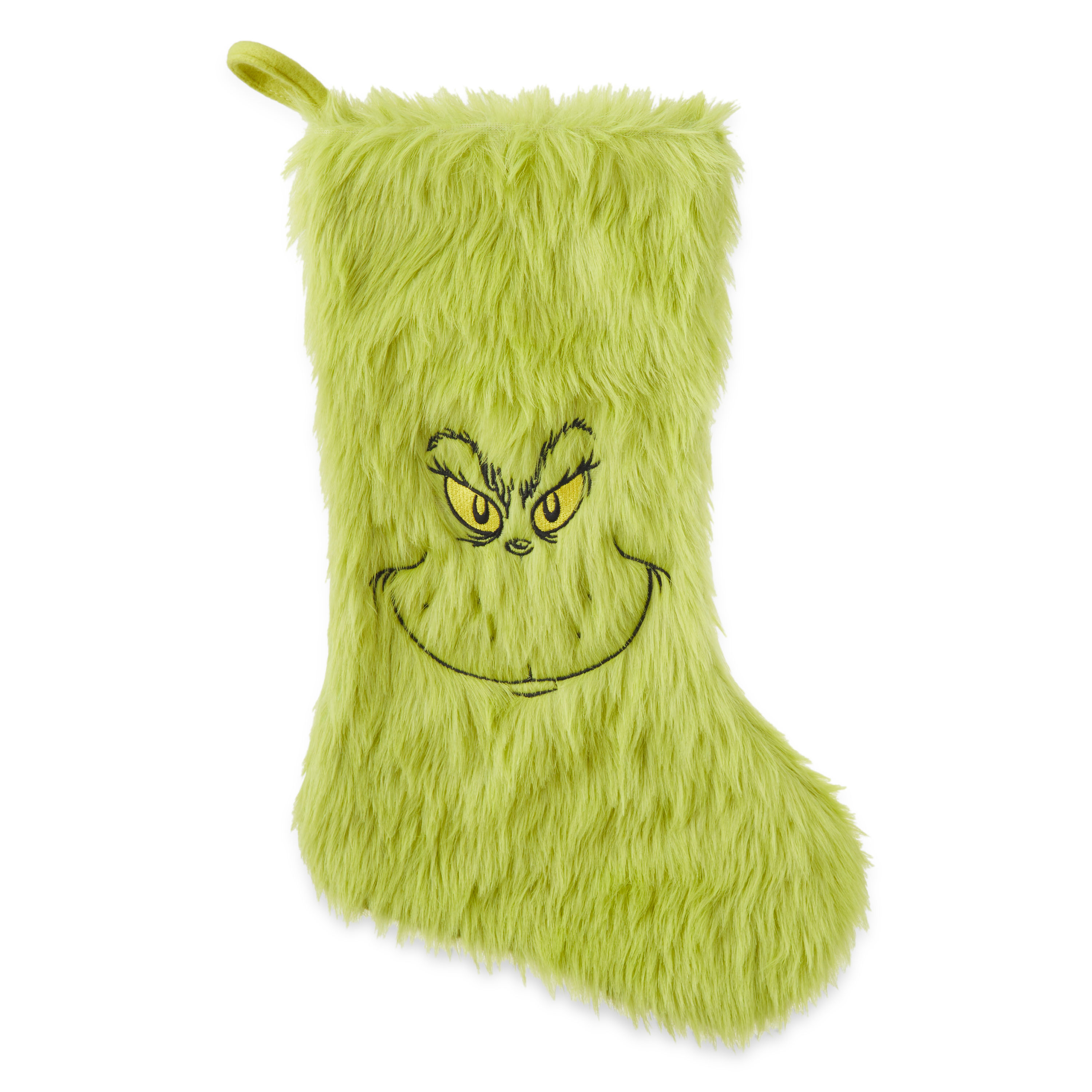 Dr Seuss' The Grinch Who Stole Christmas, Grinch Furry Stocking, 20 ...