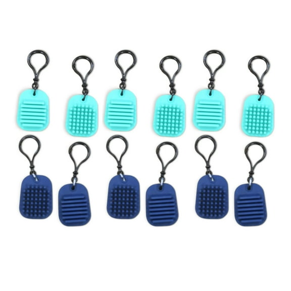 Bouncyband Calming Clips Fidget Toy Keychain, Pack of 12