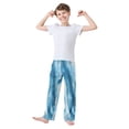 thumbnail image 3 of Boy's Pajama Pants Boys' Long Sleep Pants Children's Pajama Pants Loose Fitting Pajama Pants are Convenient to Put on and Take off M Beautiful Blue Marble, 3 of 9