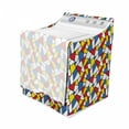 thumbnail image 3 of Mosaic Washer Cover, Geometric Shapes Composition with Colorful Stained Glass Design Grid Illustration, Suitable for Dryer and Washing Machine, 29" x 28" x 40", Multicolor, by Ambesonne, 3 of 3
