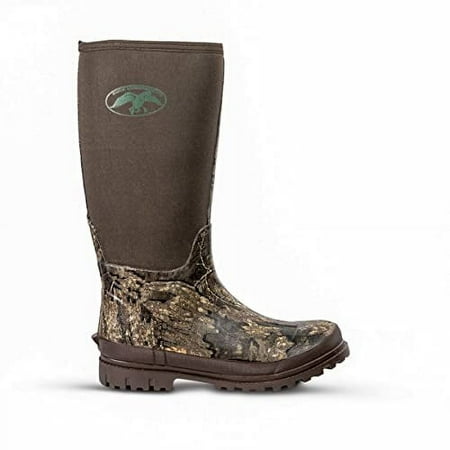 Duck Commander Men s Rubber Hunting Boots Waterproof Neoprene Canteen/Realtree Timber Size 11