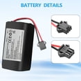 thumbnail image 3 of Replacement Battery for Coredy R300, R500+, R550, R580, R650, R3500, R3500S and Amarey A800, A900, Eufy RoboVac 11S, 11S Plus, 11S Max, Ecovacs Deebot N79 DN622 Robot Vacuum Cleaners, 2800mAh, 14.8V, 3 of 9