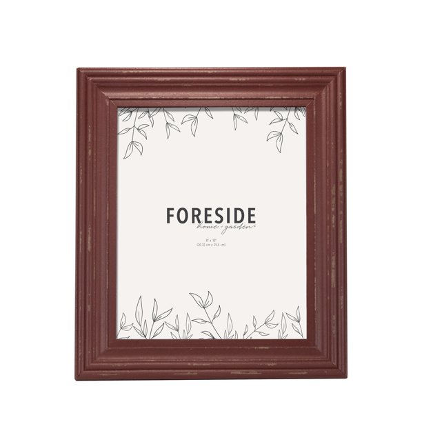 Foreside Home & Garden Red 8 x 10 inch Decorative Distressed Wood