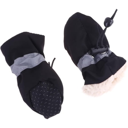 4pcs Floor Protectors Black Boot Shoe Sole Protector for Sneakers Boots Dog Shoes for Winter Rain Boots for Dogs Medium DogPet Medium Black Sports Shoes