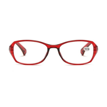 1 Pair Womens Ladies Blue Light Blocking Reading Glasses Red Readers for Reading Paper work  2.25