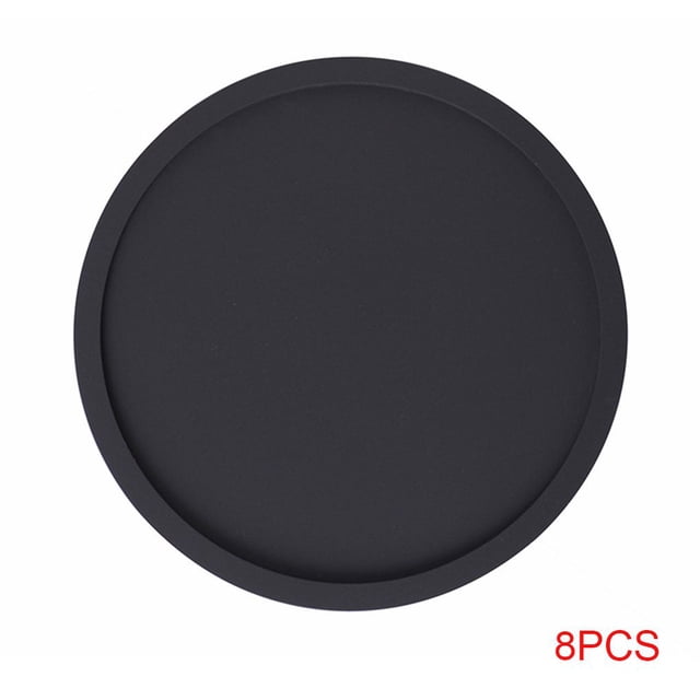 Posavasos redondos de silicona antideslizantes tapetes para tazas almohadilla para bebidas mesa para vasos reemplazo de tapete 1 Pza / 8 Uds Vogacara JJ17835-06B